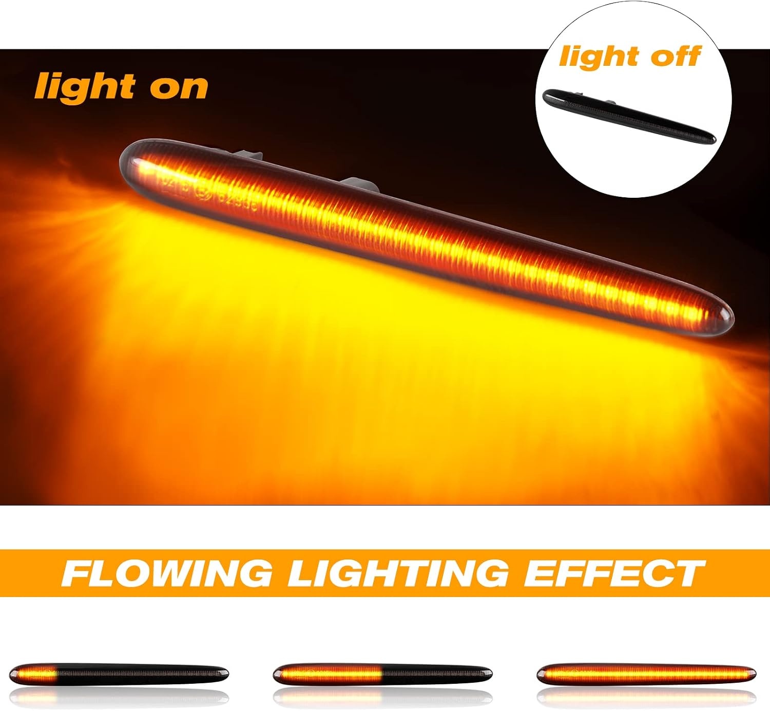 Dynamische LED Zijknipperlichten Amber Smoke Lens 48x SMD CAN-bus voor Alfa Romeo Giulietta & Renault Megane III - 55% Korting