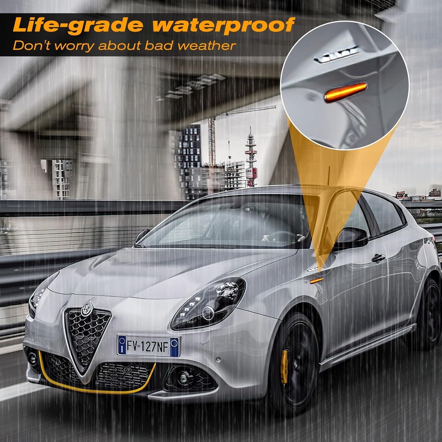 Dynamische LED Zijknipperlichten Amber Smoke Lens 48x SMD CAN-bus voor Alfa Romeo Giulietta & Renault Megane III - 55% Korting