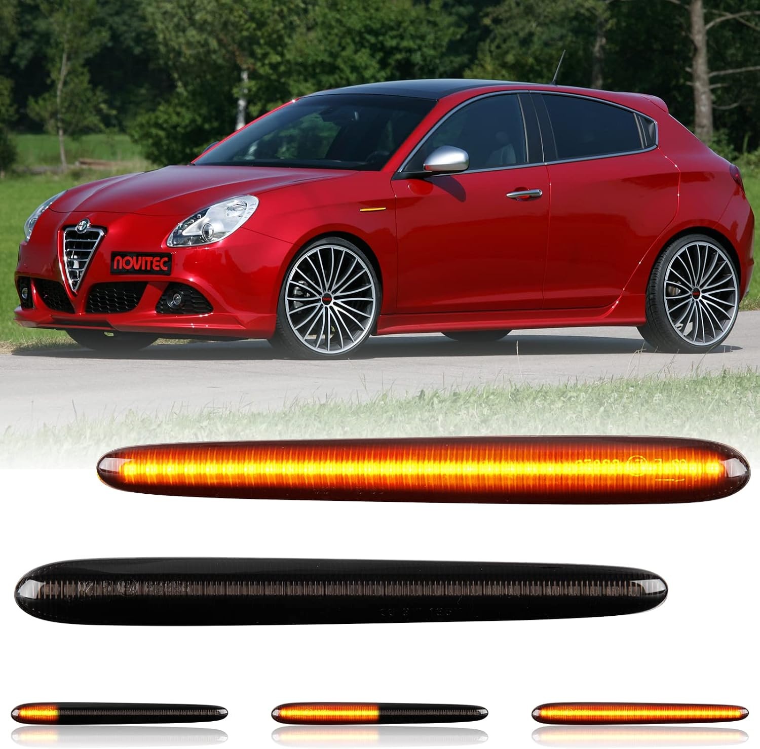 Dynamische LED Zijknipperlichten Amber Smoke Lens 48x SMD CAN-bus voor Alfa Romeo Giulietta & Renault Megane III - 55% Korting
