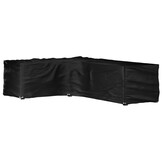 L-vormige tuinmeubelhoes met 16 oogjes 210x260x80 cm - 33% Korting