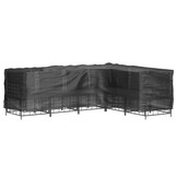 L-vormige tuinmeubelhoes met 16 oogjes 210x260x80 cm - 33% Korting