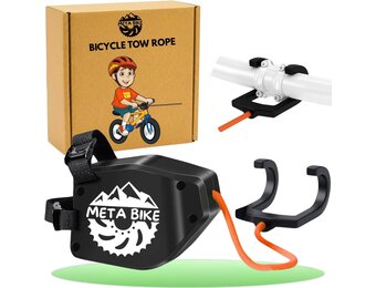 Bicycle Tow Rope for Children, 2.5 m Towing System, Pull Rope, Traction Rope Pull System Children & Adults, Children's Bicycle Mountain Bike E-Bike Woom MTB (Bicycle Towing System)