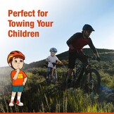 Bicycle Tow Rope for Children, 2.5 m Towing System, Pull Rope, Traction Rope Pull System Children & Adults, Children's Bicycle Mountain Bike E-Bike Woom MTB (Bicycle Towing System)