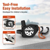Bicycle Tow Rope for Children, 2.5 m Towing System, Pull Rope, Traction Rope Pull System Children & Adults, Children's Bicycle Mountain Bike E-Bike Woom MTB (Bicycle Towing System)