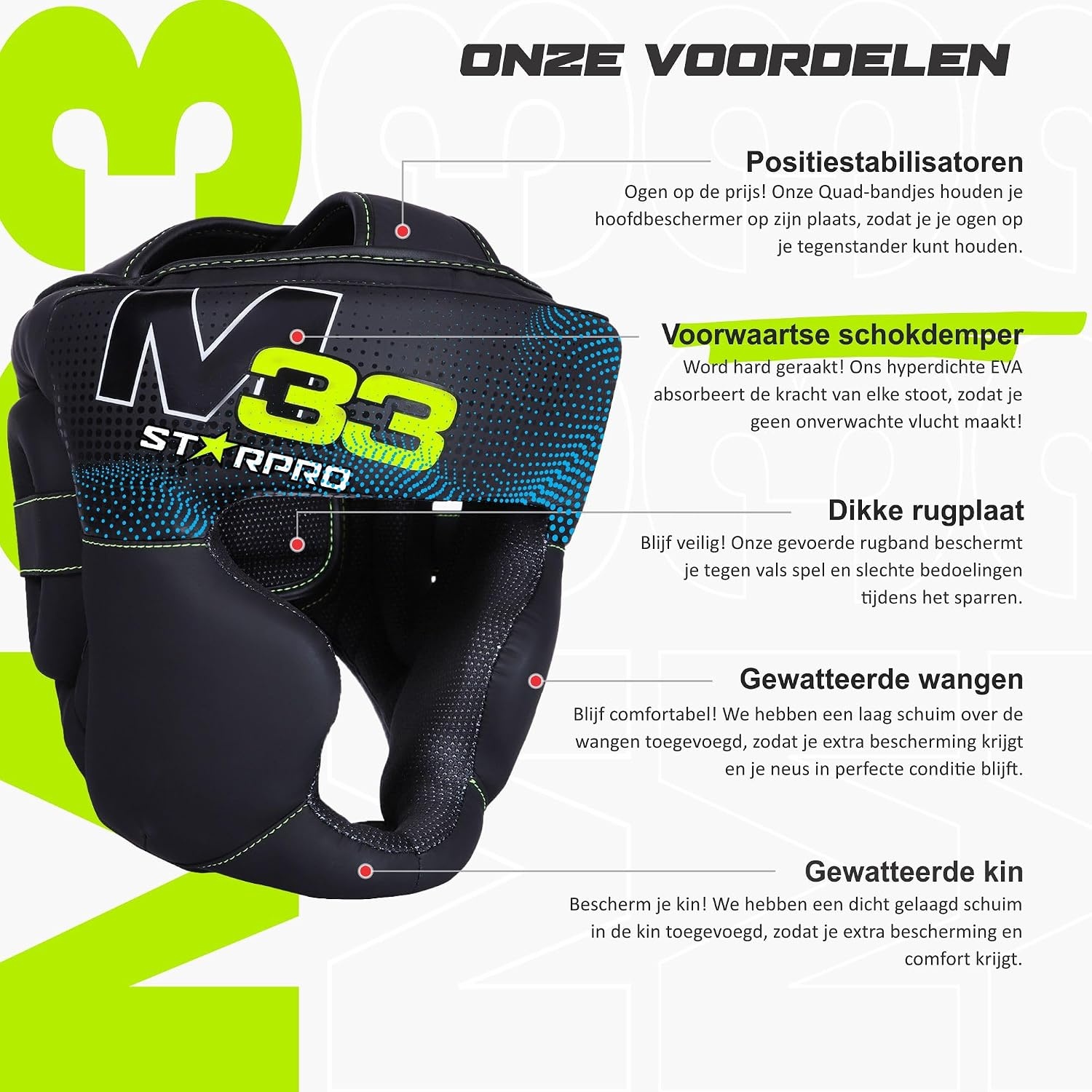 Hoofdbeschermer Vechtsport Maat M - 56% Korting