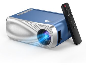 Mini Projector for iPhone, 1080P, Support Wireless Video Projector with WiFi, Gift, Portable Mini Projector for Kids, Movie Projector for Outdoor and Home Theater Projector for Phone