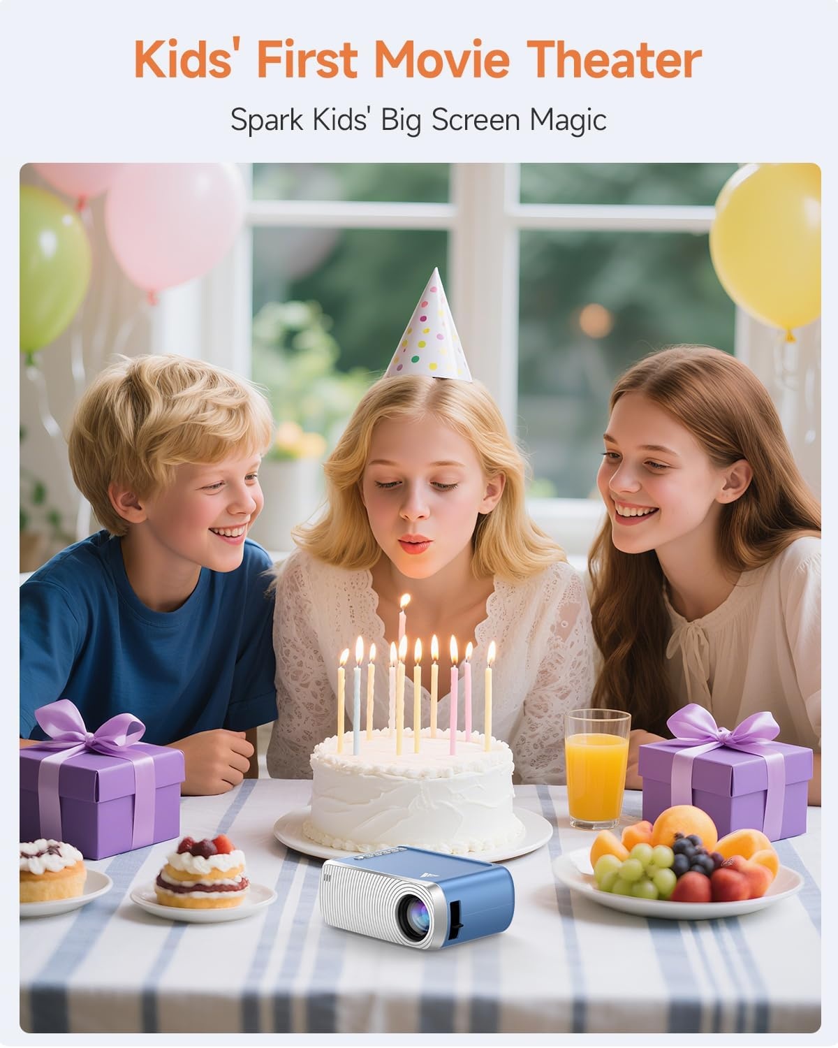 Draagbare Mini Videoprojector 1080P Full HD WiFi met 60% Korting