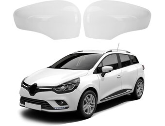 Mirror Covers Replacement for Renault Clio 4 2012-2016, Captur First Generation J87 2013-2019, Zoe 2012-2024, Car Rear View Mirror Covers Left & Right, 963732631R 963732631