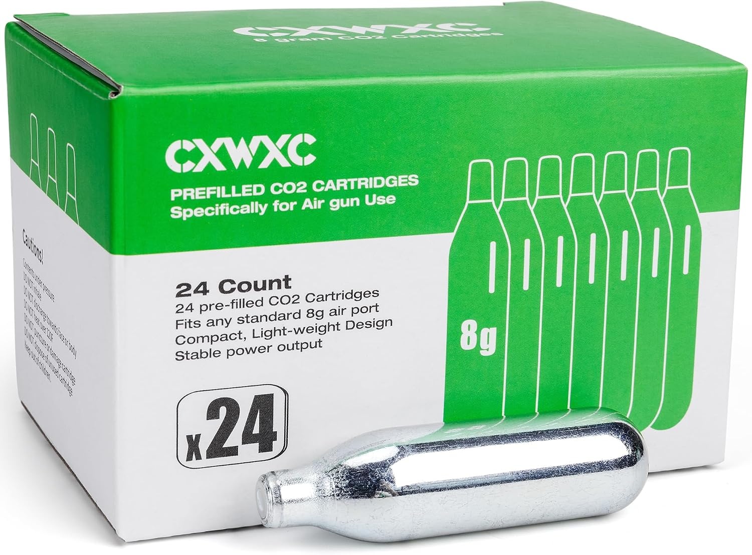 CO2 Capsules 8g/12g/88g voor Luchtbuksen, Airsoft, Paintball | 49% Korting