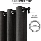 Verduisterende Gordijnen Zwart (2 stuks) 140x - 60% Korting