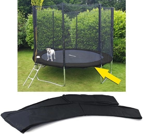 Trampoline rand afdekking - 244 cm diameter - zwart