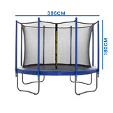 Trampoline veiligheidsnet – 396 cm – binnenzijde