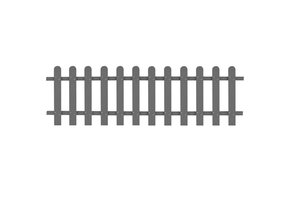 vidaXL Grijs Hout-Kunststof Hek 200x60 cm | 21% Korting