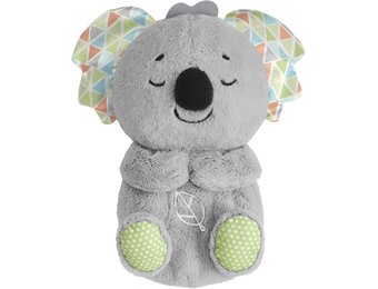 ​Fisher-Price Bedtijd Koala, pluchen babyspeelgoed met realistische ademhalingsbeweging, HBP87