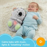 ​Fisher-Price Bedtijd Koala, pluchen babyspeelgoed met realistische ademhalingsbeweging, HBP87