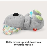 ​Fisher-Price Bedtijd Koala, pluchen babyspeelgoed met realistische ademhalingsbeweging, HBP87