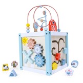 Houten Kubussorteerder met Doolhof & Vormen - Educatief Speelgoed 18m+