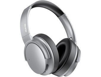 KO-STAR Hybride actieve ruisonderdrukkende hoofdtelefoon met microfoon, draadloze over-ear Bluetooth-hoofdtelefoon, Hi-Res Audio Custom EQ diepe bas, traagschuim oorschelpen, snel opladen 60 uur