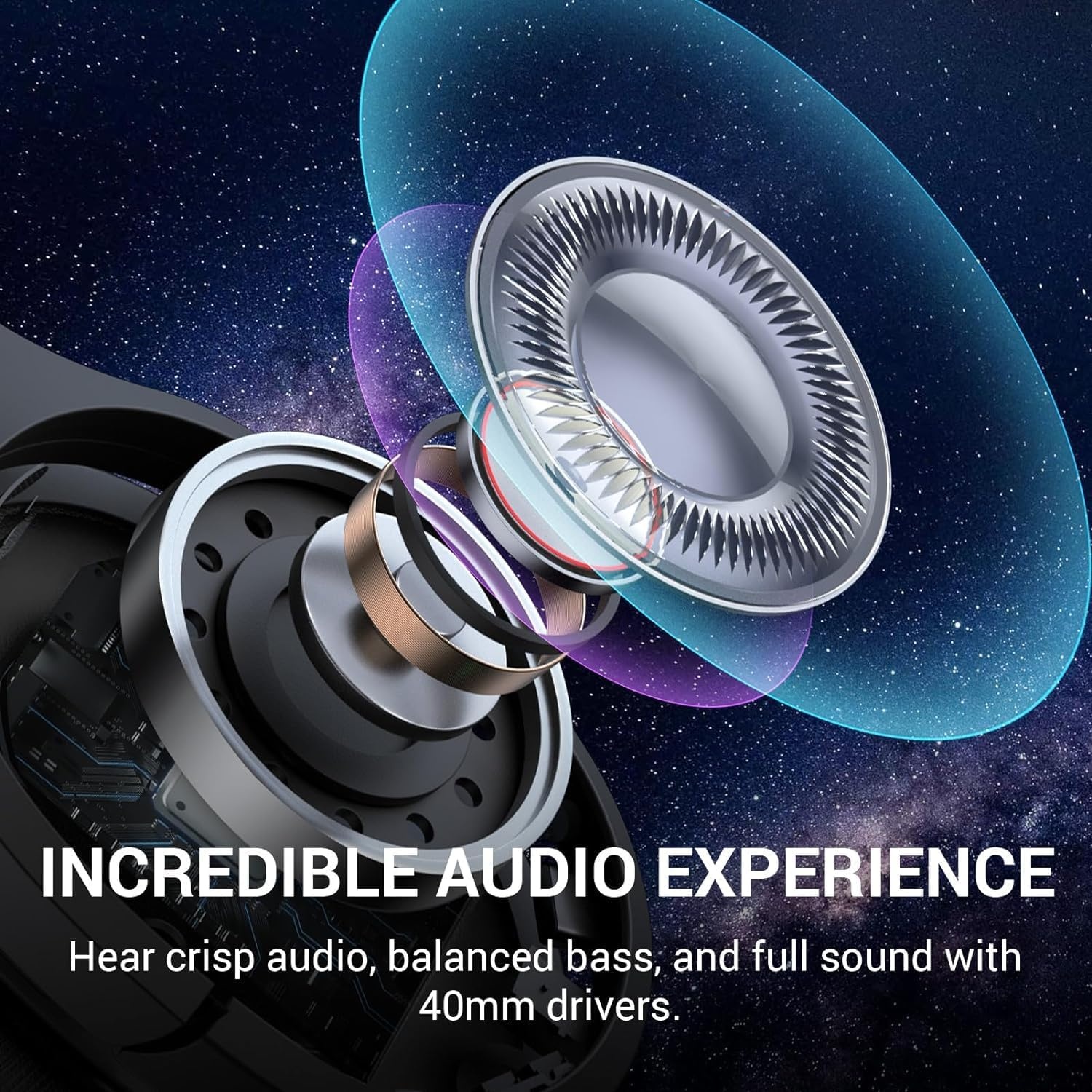 Draadloze Over-ear Koptelefoon met ANC & 60u Batterij - 56% Korting