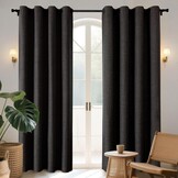 Zwarte Verduisteringsgordijnen 140x225 cm (2 stuks) - 60% Korting!
