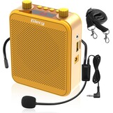 Draagbare Spraakversterker(30W) met 7.4V/2800mAh Lithium Batterij (Roségoud)