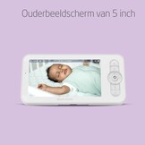 Maxi-Cosi See Pro Baby Monitor, Baby Monitor with Camera, WiFi Baby Monitor App, CryAssist Translator, Automatic Motion Detection, Ultra HD Video (2K), 5-Inch Screen, Part of Maxi-Cosi Connected Home