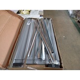vidaXL Plantenbak verhoogd 240x80x77 cm gegalvaniseerd staal grijs