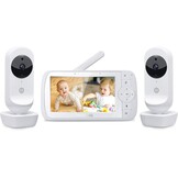 Motorola Nursery VM35-2 Babyfoon met 2 Camera's en 5,0 Inch Kleurenscherm - Wit