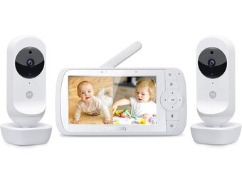 Motorola Nursery VM35-2 Babyfoon met 2 Camera's en 5,0 Inch Kleurenscherm - Wit