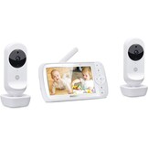 Motorola Nursery VM35-2 Babyfoon met 2 Camera's en 5,0 Inch Kleurenscherm - Wit