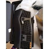 ProtoArc EK01 Plus Ergonomisch toetsenbord, QWERTZ full-size Ergo draadloos toetsenbord met polssteun, draadloos splittoetsenbord, bluetooth en USB, compatibel met Windows/Mac/Android