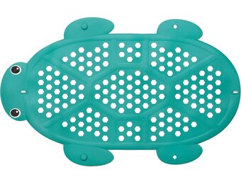 Infantino 2-in-1 Bath Mat with Storage Basket - Skid Resistant Mat with Suction Cups