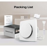 Badventilator 100mm met Schakelaar – 130m³/h Krachtige Ventilatie, Energiezuinig WC Ventilator – Stille Badkamer Ventilator met IPX4, Ideale Afzuigventilator voor WC, Kelder, Garage, Keuken