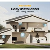 Badventilator 100mm met Schakelaar – 130m³/h Krachtige Ventilatie, Energiezuinig WC Ventilator – Stille Badkamer Ventilator met IPX4, Ideale Afzuigventilator voor WC, Kelder, Garage, Keuken