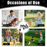 Dog Wheelchair for Rear Legs, Adjustable Mobility Aid Trolley with Breathable Mesh & Safety Buckles, Lightweight Aluminium Frame for Small Dogs/Cats, Ideal for Paralysis and Disability - Maat S (Gewicht: 3–5,5 kg)