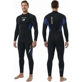 Owntop Wetsuit 5mm Neoprene Diving Suit for Mens Womens - Thicken Full Wet Suit, Back Zip Long Sleeve UPF50+ Keep Warm Swimwear for Scuba Surfing Swimming Diving Snorkeling Water Sports