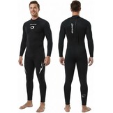 Owntop Wetsuit 5mm Neoprene Diving Suit for Mens Womens - Thicken Full Wet Suit, Back Zip Long Sleeve UPF50+ Keep Warm Swimwear for Scuba Surfing Swimming Diving Snorkeling Water Sports