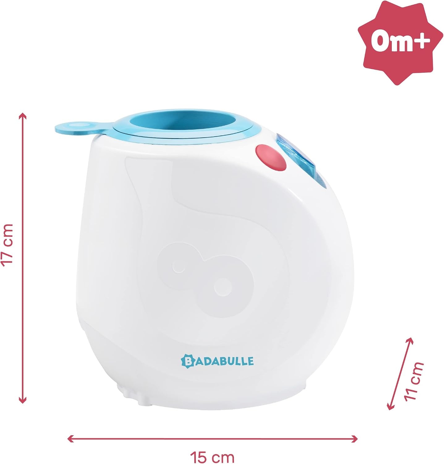 Badabulle Easy Plus flessenwarmer en babykostwarmer, inclusief praktische doseerder, verwarmen van flesjes in 90 seconden