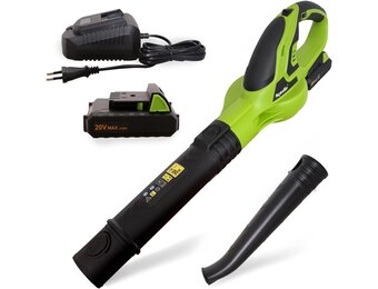 Accubladblazer 2,0 Ah | snellader | draadloze bladblazer voor tuin en gazon