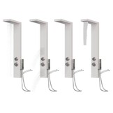 vidaXL Douchepaneelsysteem aluminium wit