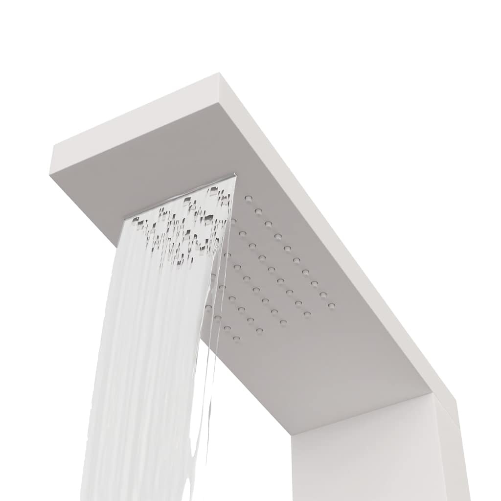 vidaXL Douchepaneelsysteem aluminium wit