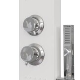 vidaXL Douchepaneelsysteem aluminium wit