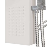 vidaXL Douchepaneelsysteem aluminium wit