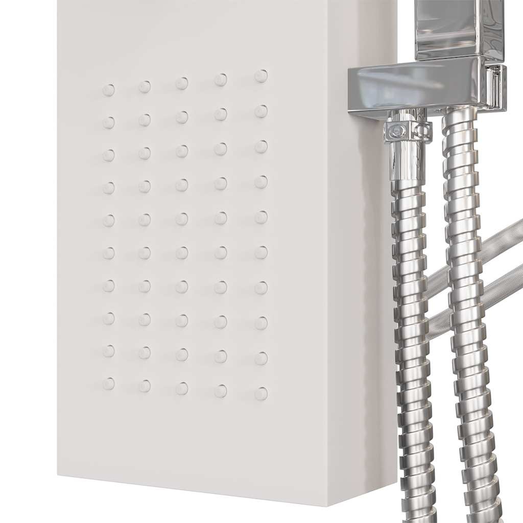 vidaXL Douchepaneelsysteem aluminium wit