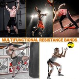 Boksen Weerstandsbanden Set - Fitness & Thuis Training (5 Bands, 68-136KG) - 59% Korting