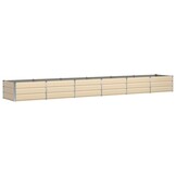 vidaXL Plantenbak Ivoor 480 x 80 x 45 cm Staal