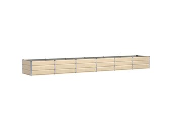 vidaXL Plantenbak Ivoor 480 x 80 x 45 cm Staal