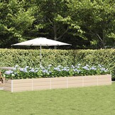 vidaXL Plantenbak Ivoor 480 x 80 x 45 cm Staal