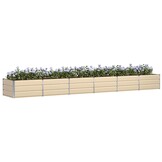 vidaXL Plantenbak Ivoor 480 x 80 x 45 cm Staal
