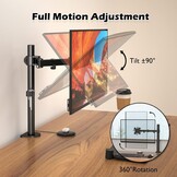 Monitorarm Zwart voor 1 Monitor 13-32 inch LED LCD tot 10 kg VESA - 59% Korting!